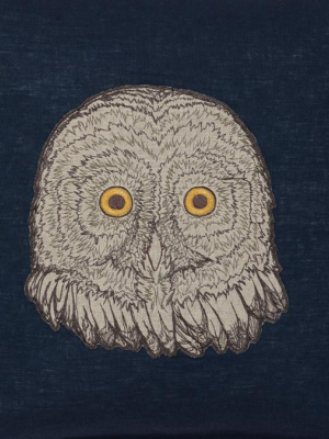 Owl Applique Pillow, Square