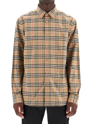 Burberry Checked Long-sleeve Shirt