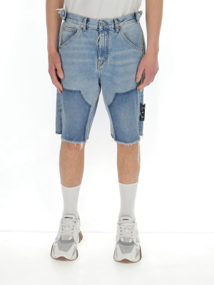 Off-white Reconstructed Carpenter Frayed Shorts