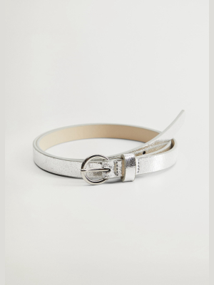Rounded Buckle Belt