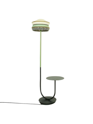 Calypso Antigua Outdoor Floor Lamp With Table