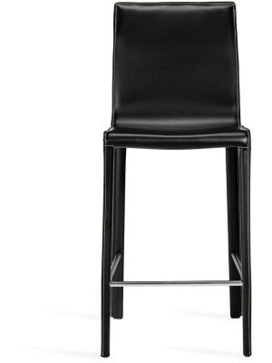 Interlude Home Jada Counter Stool - Black Night