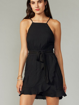 Dana Tie Waist Flounce Dress - Final Sale