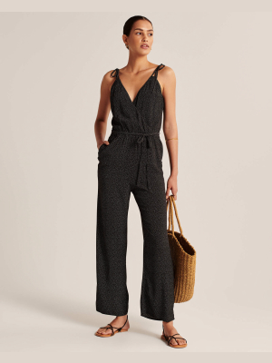 Tie-front Jumpsuit