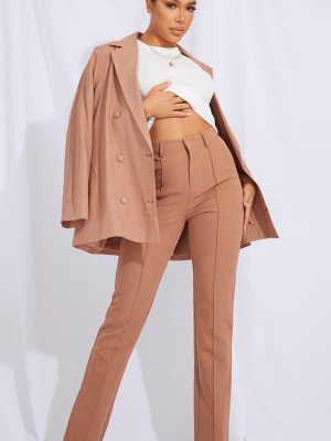 Premium Mink Pin Tuck Detail Cigarette Trousers