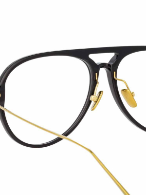 Linda Farrow Linear Gilles C1 Aviator Optical Frame