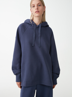 Organic Cotton Hoodie With Side Slits