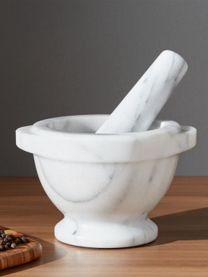 French Kitchen Marble Mortar And Pestle