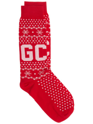 Gcds Logo Winter Socks