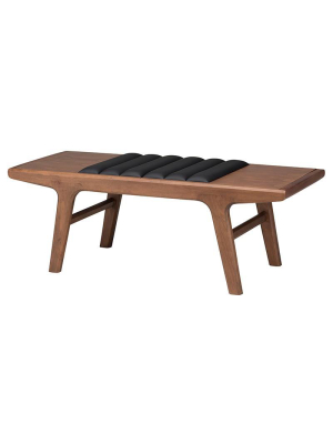 Nuevo Lucien Occasional Bench - Black