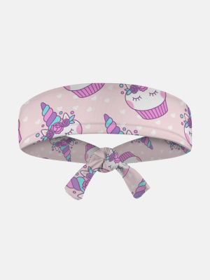 Cat Cupcakes Kids Tie Headband