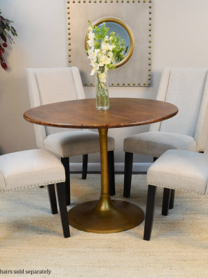 40" Somerset Wood Top Round Dining Table - Carolina Chair & Table