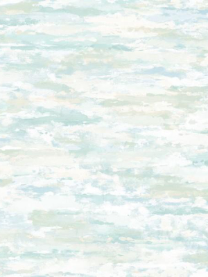 Brushstrokes Wallpaper In Blue, Grey, And White From The French Impressionist Collection By Seabrook Wallcoverings