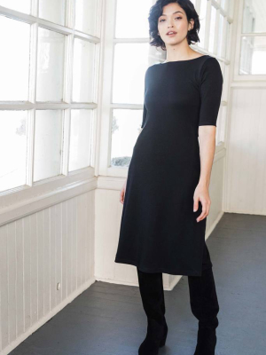 Essential Boatneck Midi Dress