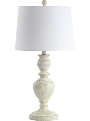 Zac Table Lamp White Wash (set Of 2)