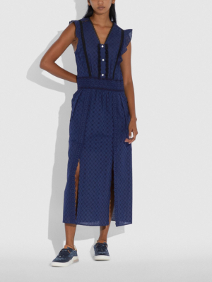 Broderie Anglaise Maxi Dress