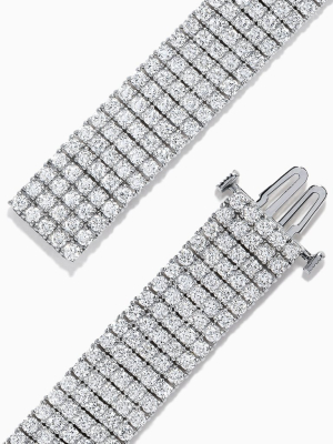 Effy Pave Classica 14k White Gold Diamond Bracelet, 10.05 Tcw
