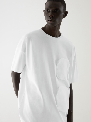 Organic Cotton Woven Pocket Oversized T-shirt