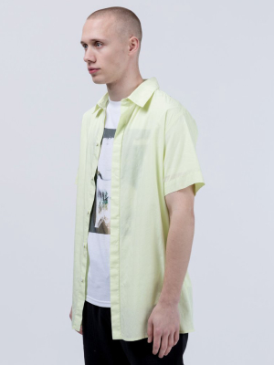 Stevie Button Up In Neon Yellow