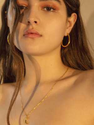 Large Oval Gold Hoops