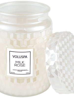 Milk Rose Large Jar Candle