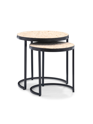 Chateris Nesting Tables Black - Powell Company