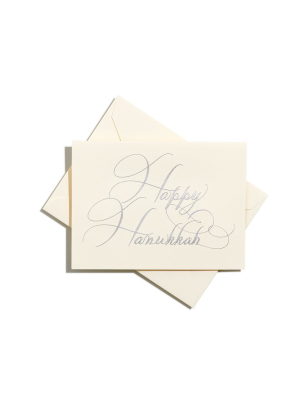 Happy Hanukkah Note Cards, Set Of 8