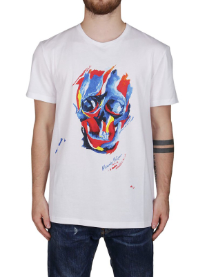 Alexander Mcqueen Skull Printed T-shirt