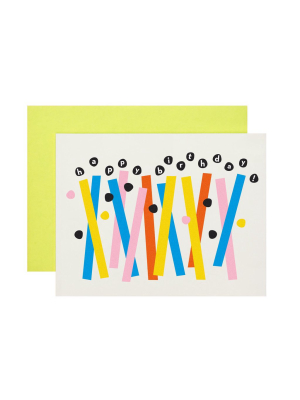 Card - Abstract Birthday Candles