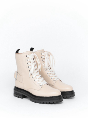 Sergio Rossi Buckled Lace-up Boots