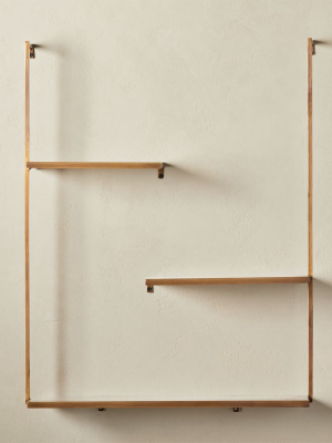 Spirit Brass Floating Ladder Shelf