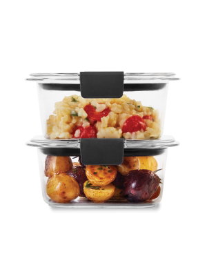 Rubbermaid 1.3 Cup 2pk Brillance Food Storage Container