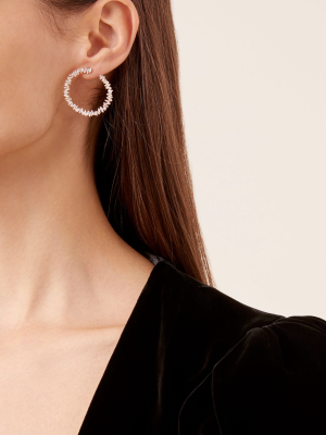 Spiral 18k Yellow-gold Hoop Earrings