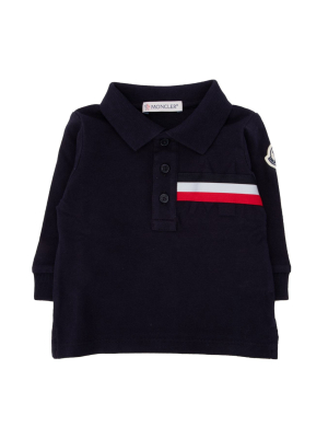 Moncler Enfant Striped Detailed Polo Shirt