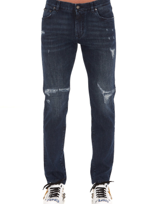 Dolce & Gabbana Distressed Denim Jeans