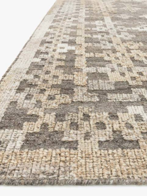 Akina Rug In Charcoal & Taupe Design By Loloi