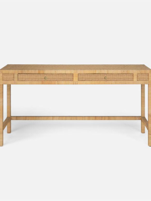 Isla Console 60" Natural Peeled Rattan