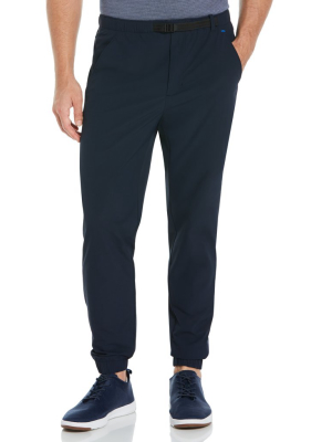Slim Fit Ripstop Belted Jogger Pant