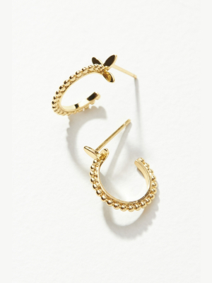 Trina Huggie Hoop Earrings