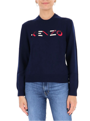 Kenzo Logo Embroidered Jumper