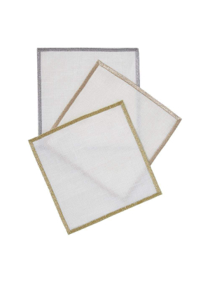 Mode Living Bel Air Metallic Cocktail Napkins