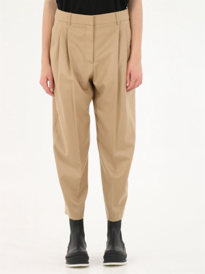 Stella Mccartney Pleated Cropped Trousers