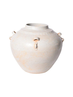 Four Ear Ancestor Celadon Wine Jar