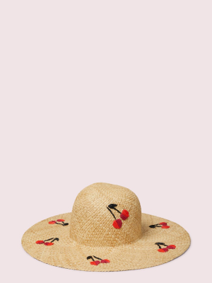 Cherries Raffia Sunhat