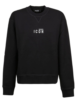 Dsquared2 Icon Mini Logo Print Crewneck Sweatshirt