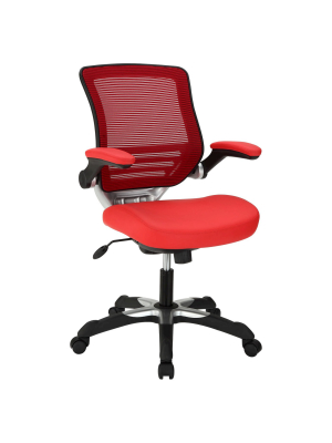 Office Chair Modway Absolutely Red