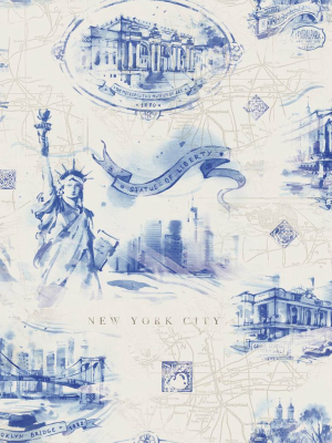 New York Monuments Wallpaper From The Wallpaper Republic Collection By Milton & King