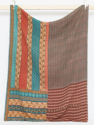 Anchal Twin Kantha Quilt No. T190940