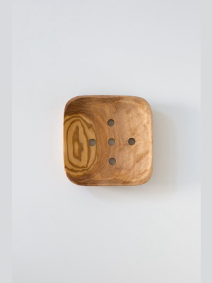 Be Home Olive Wood Soap Dish