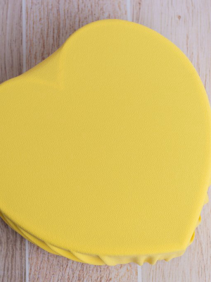 Toggle Tie Cover For Vintage Heart Bowl - Textured - Yellow